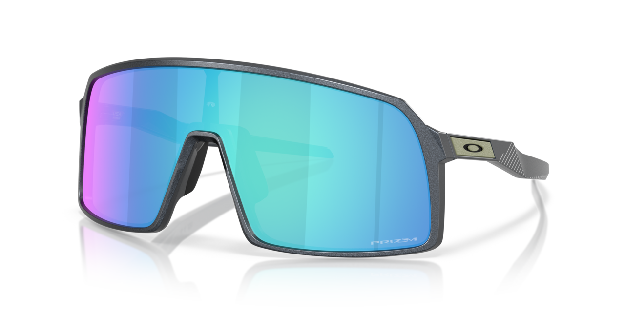 OAKLEY フレームレスゴーグル グレー/ブルー Oakley Sutro 9406C9 Matte Blue Steel Prizm Sapphire