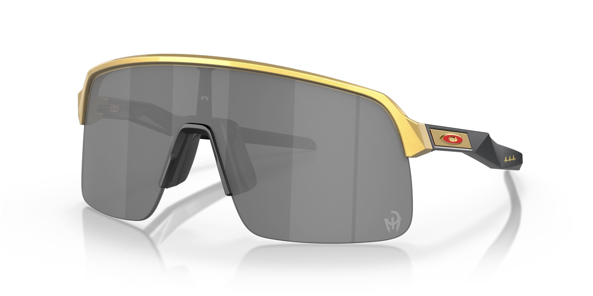 Oakley Sutro Lite Cycling Sunglasses Olympic Gold Prizm Black