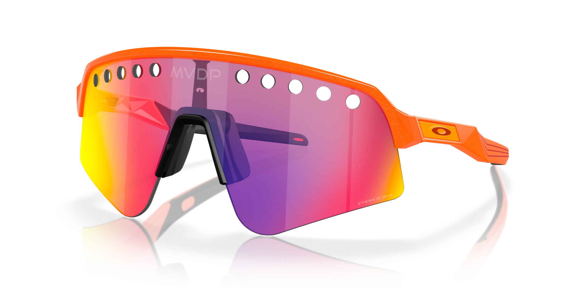 Oakley Sutro Lite Sweep MVDP Orange Sparkle Prizm Road