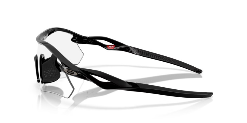 Oakley Radar Plate 949502 Polished Black Clear to Black Iridium Photochromic