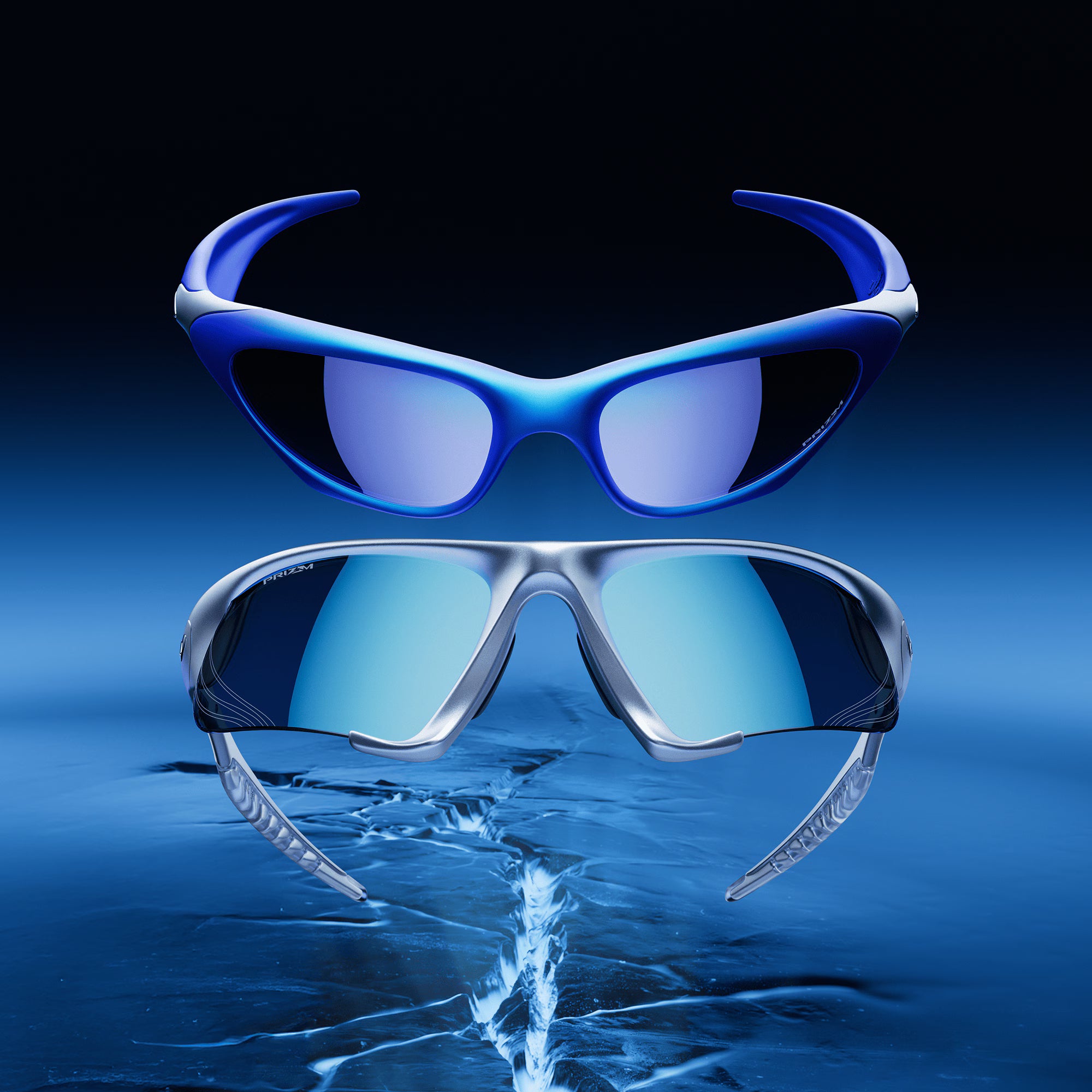 Oakley MUZM Scar & Suture Jacket 9526M Electric Blue 2K Prizm Sapphire Limited Edition Set