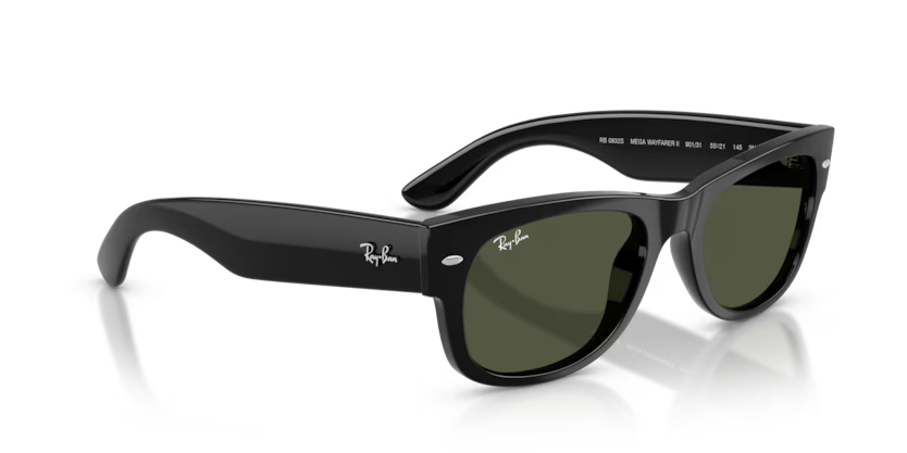 Ray-Ban Mega Wayfarer II 0RB0832S 901/31 Black Green Güneş Gözlüğü