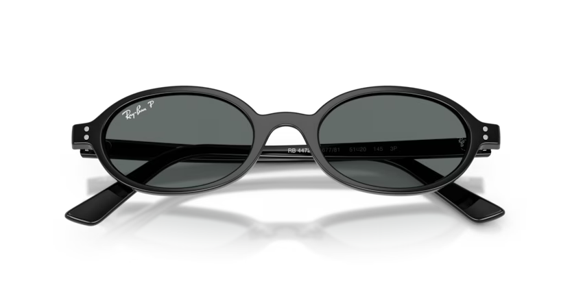 Ray-Ban 0RB4472 667781 48 Black Dark Grey Polarized Güneş Gözlüğü