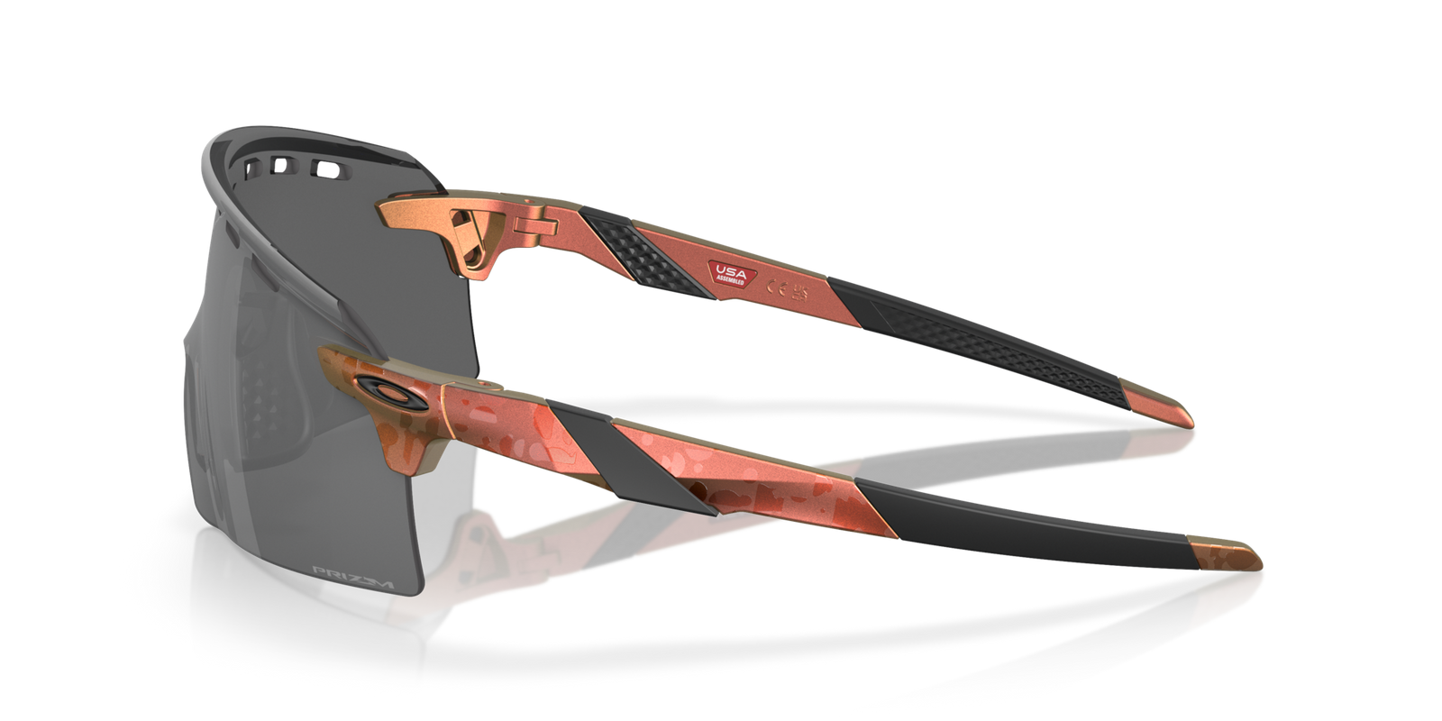 Oakley Encoder Strike Vented Matte Red Gold Colorshift Prizm Black