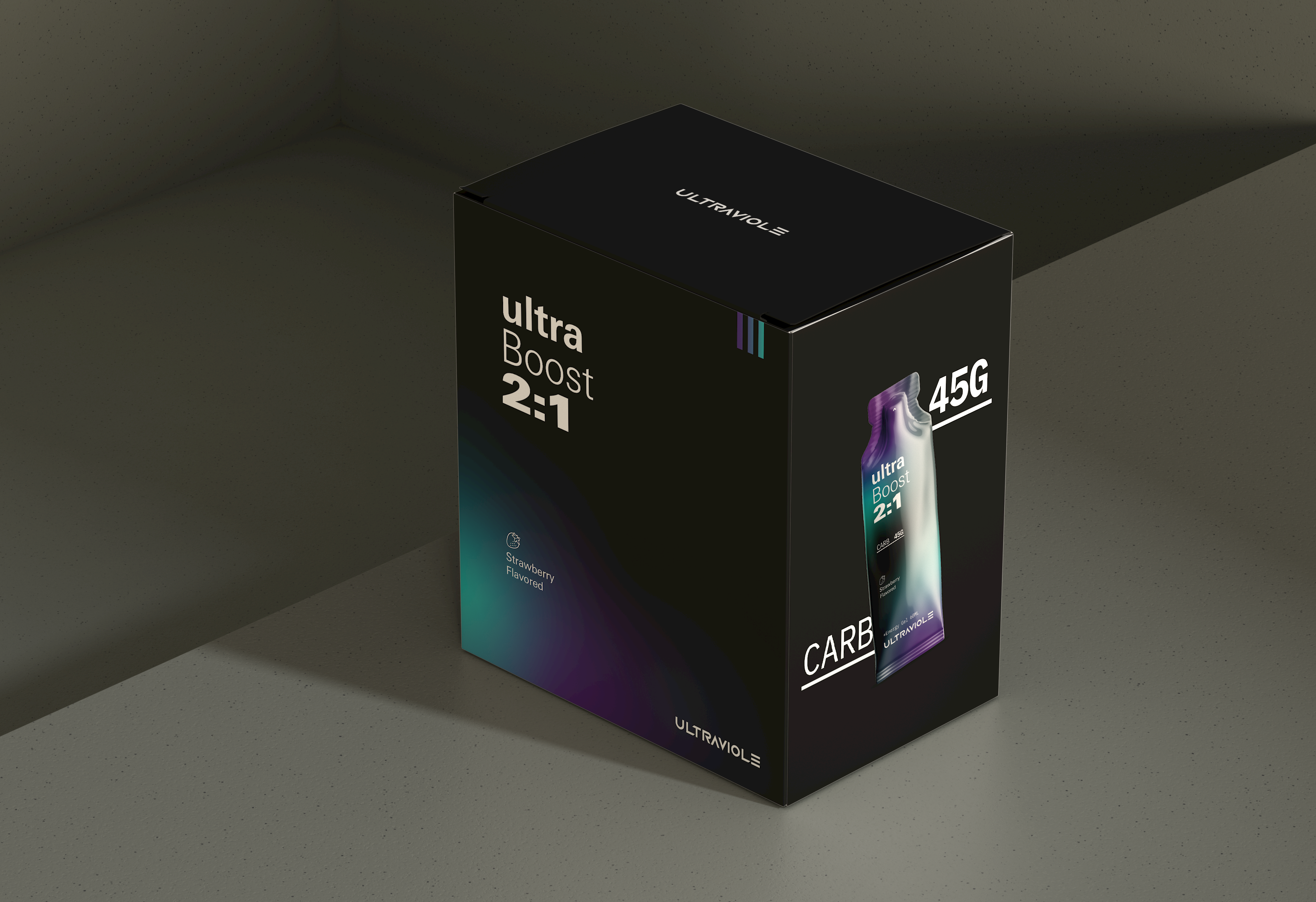 20 ADET ultraBoost 2:1 45g Karbonhidratlı Çilek Aromalı Enerji Jeli