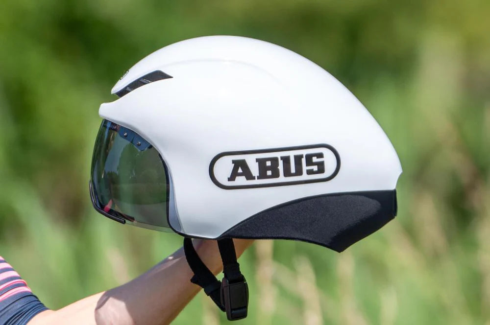 ABUS GameChanger 1.1 TT Time Trial ve Triathlon Kaskı Beyaz Large 57-62 cm