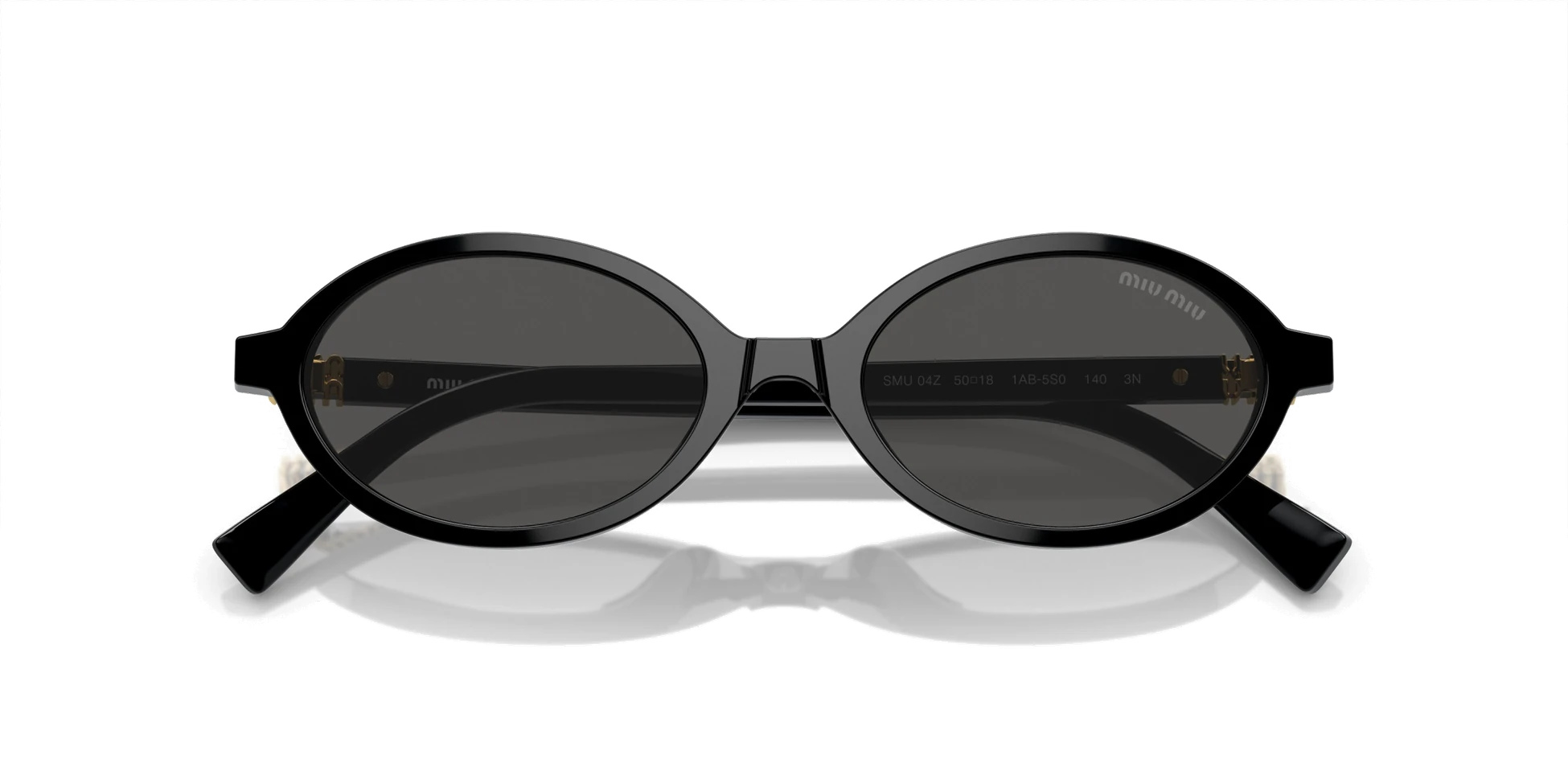Miu Miu MU 04ZS 1AB5S050 Black Dark Grey Güneş Gözlüğü