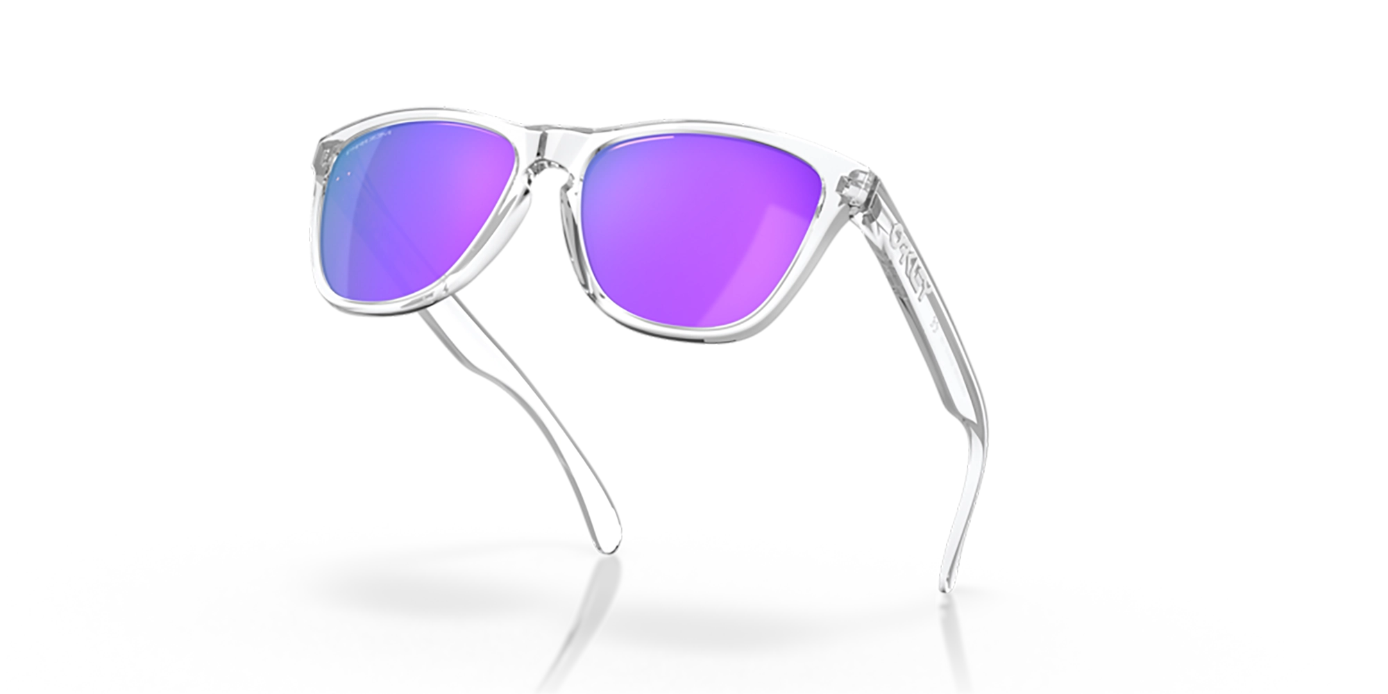 Oakley Frogskins Polished Clear Frame Prizim Violet