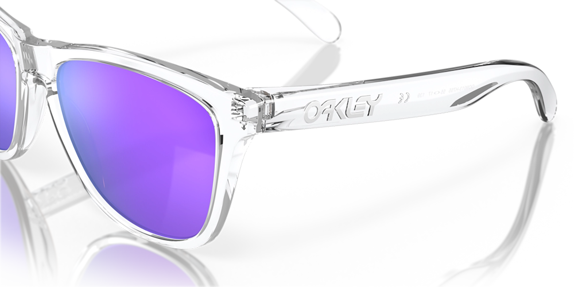 Oakley Frogskins Polished Clear Frame Prizim Violet