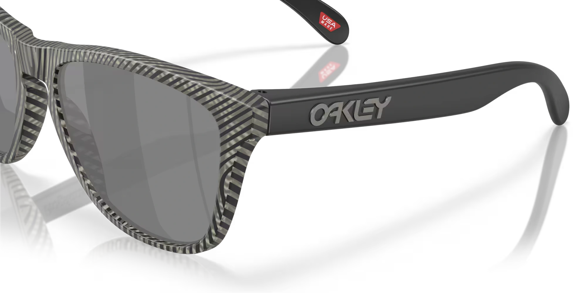 Oakley Frogskins 9013M055 Matte Grey INK Fingerprint Frame Prizm Black