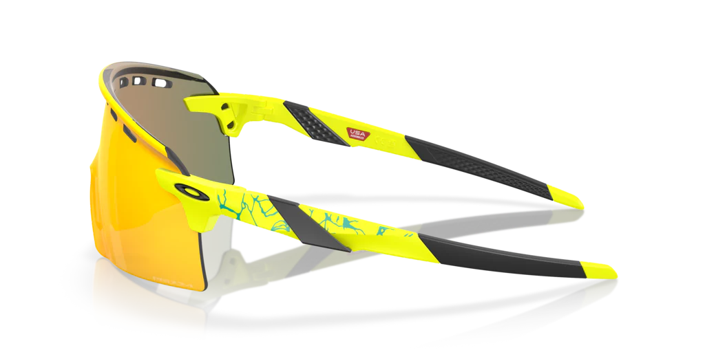 oakley encoder strike 923519 gözlük, sarı detaylı, yüksek performanslı, spor gözlüğü
