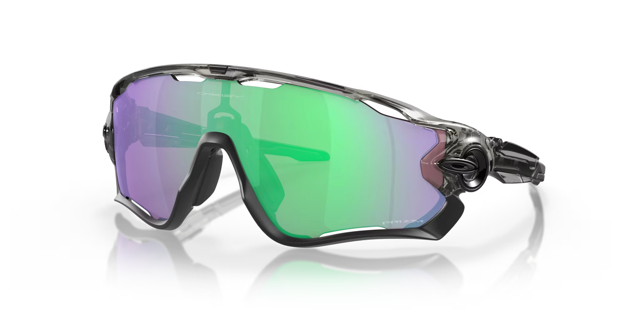 Oakley Jawbreaker Cycling Sunglasses Polished White Prizm Road 