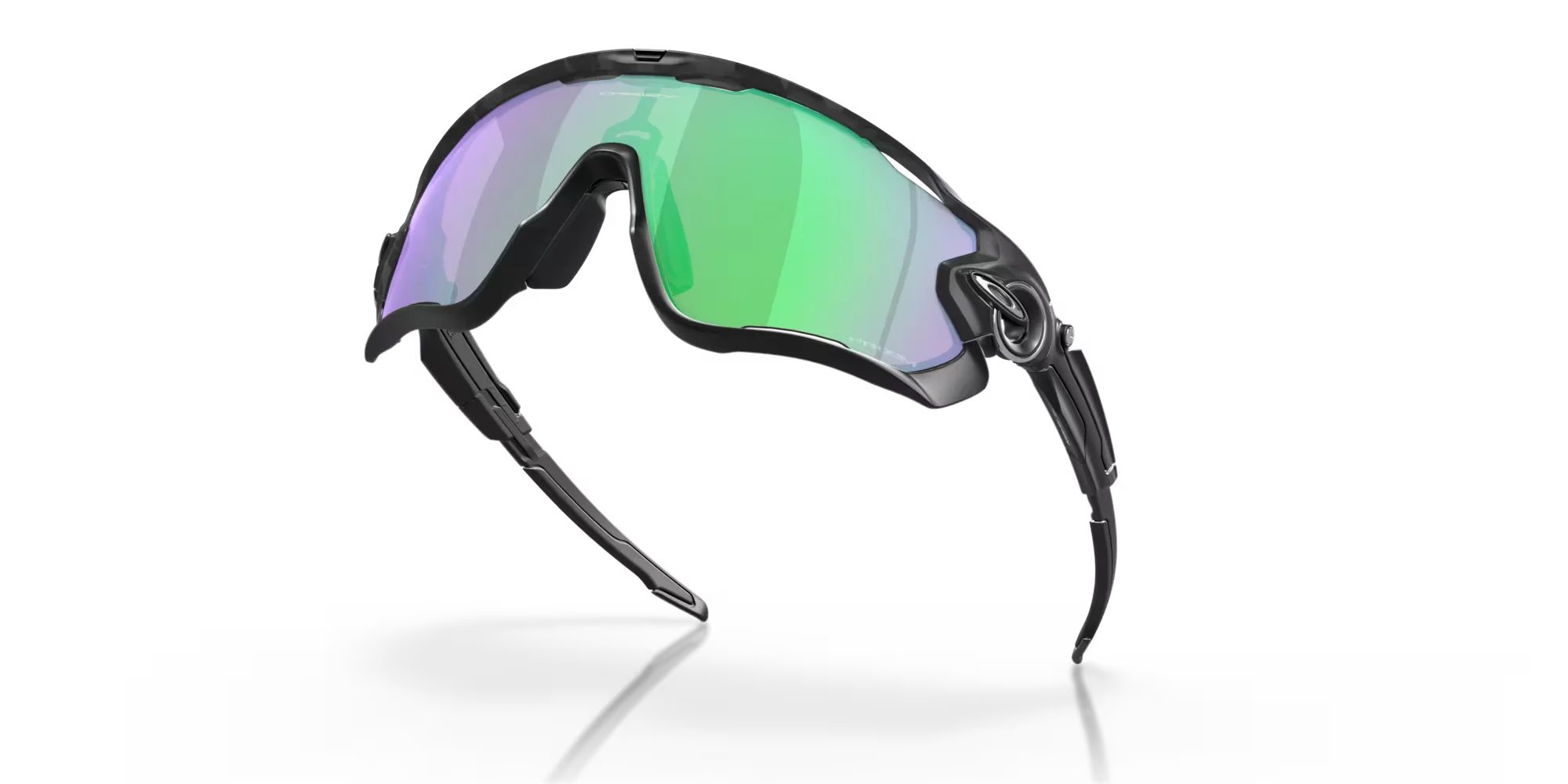 Oakley Jawbreaker Polished Black Camo Prizm Road Jade