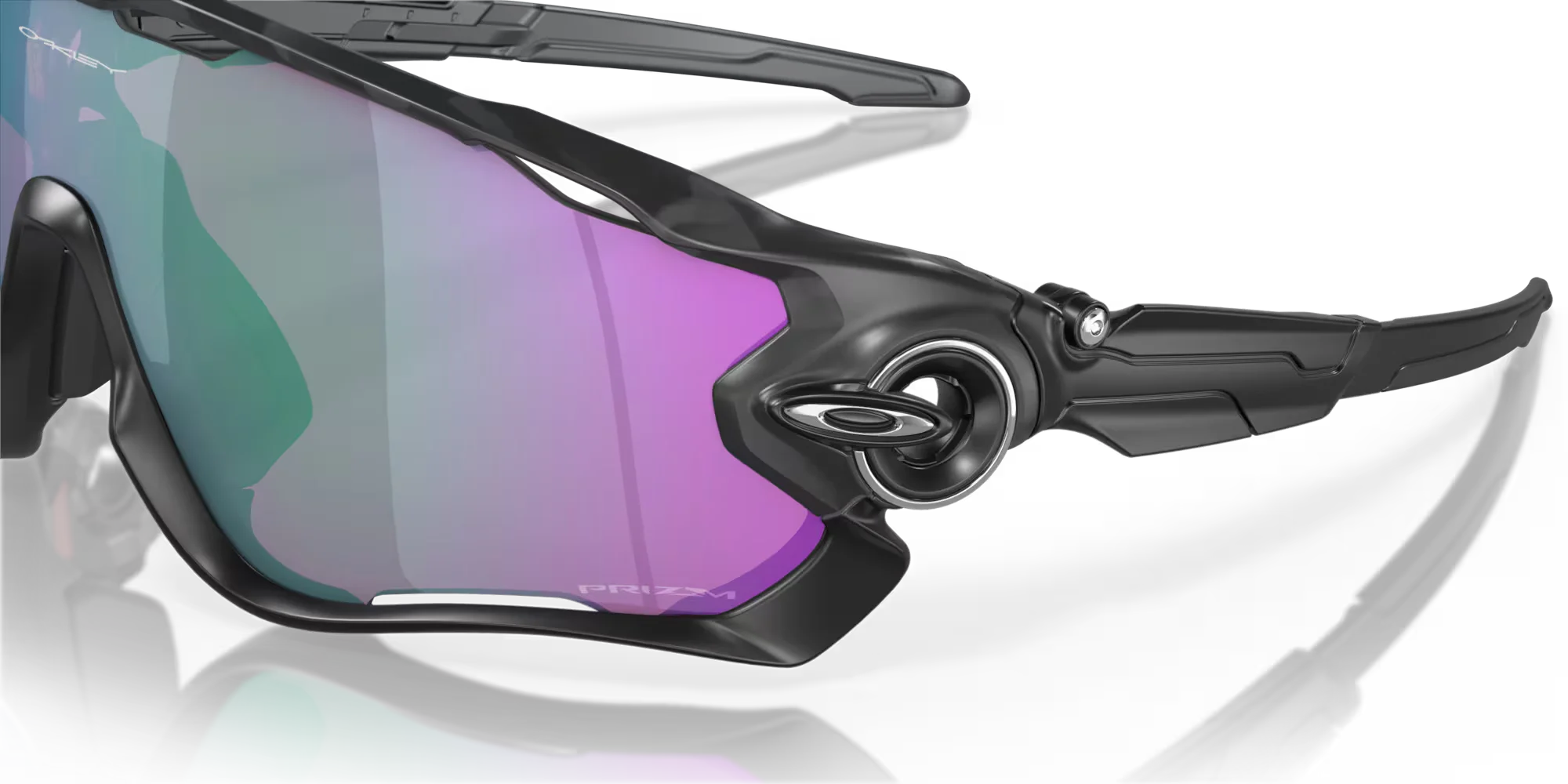 Oakley Jawbreaker Polished Black Camo Prizm Road Jade