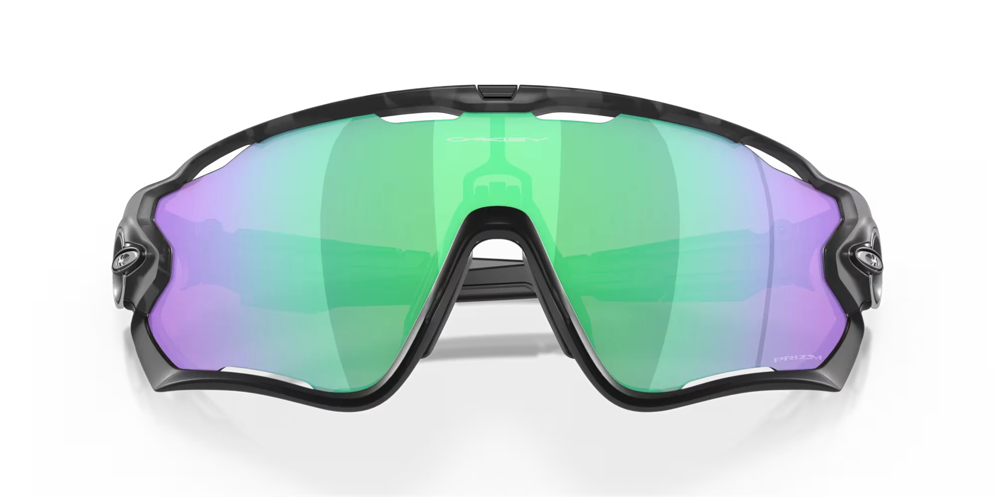 Oakley Jawbreaker Polished Black Camo Prizm Road Jade