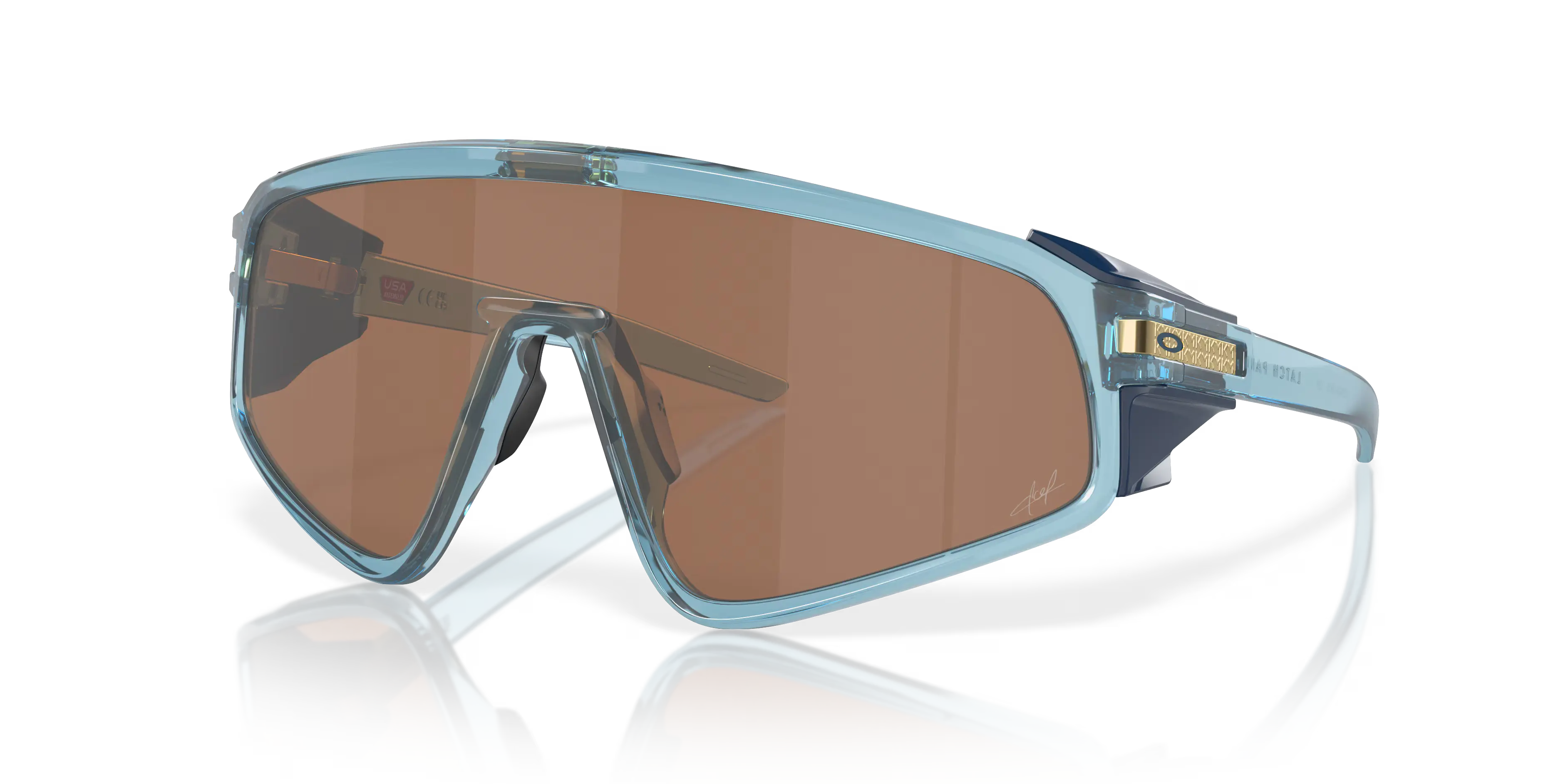 Oakley  Latch Panel Kylian Mbappé Signature Trans Stone Prizm Tungsten