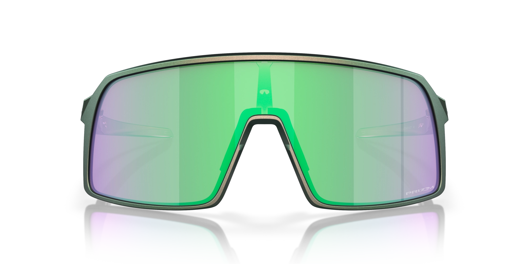 Oakley Sutro Matte Silver Green Colorshift Prizm Road Jade