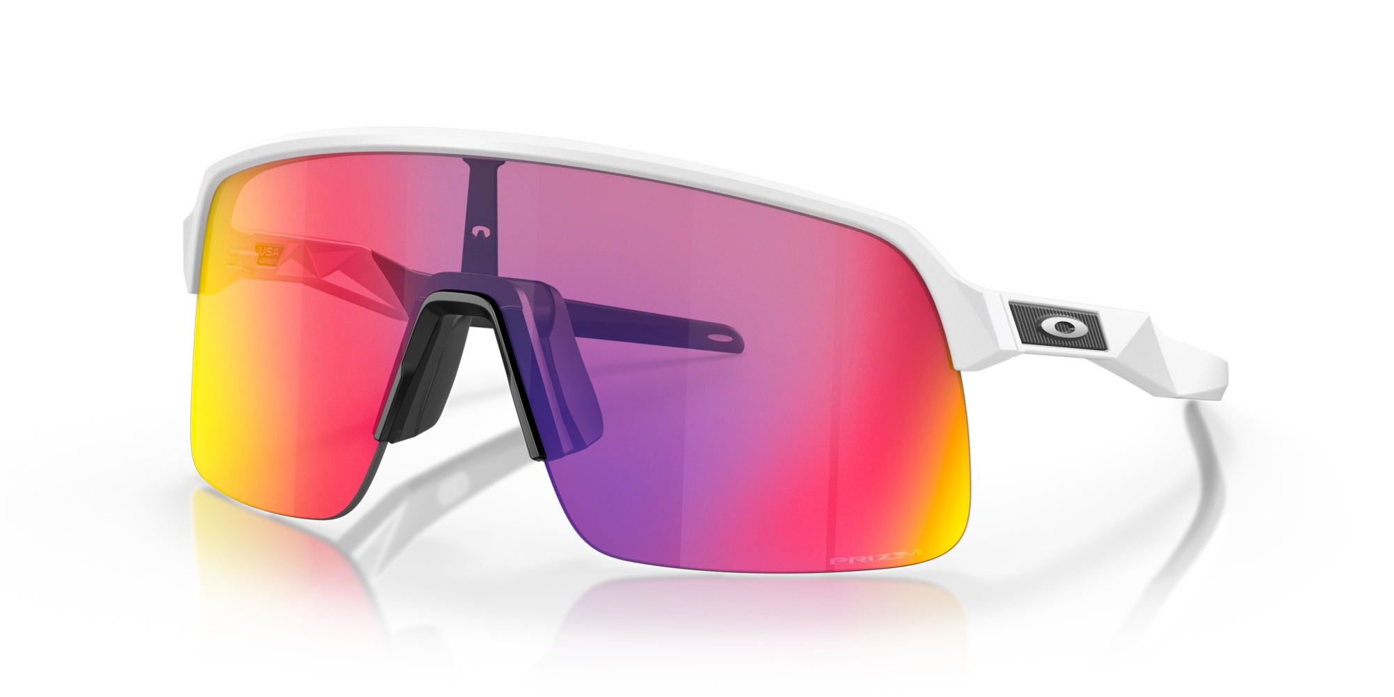 Oakley Sutro Lite Cycling Sunglasses Matte White Prizm Road 