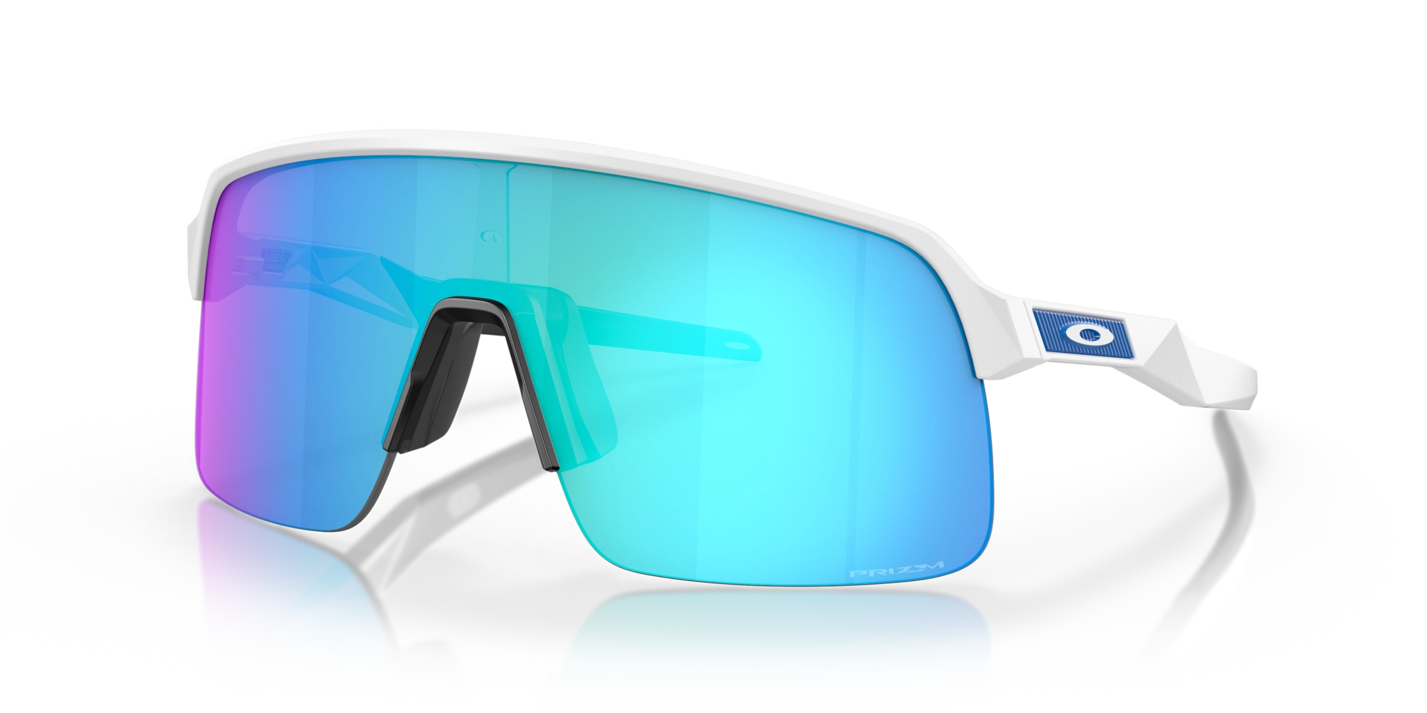 Oakley Sutro Lite Cycling Sunglasses Matte White Prizm Sapphire 