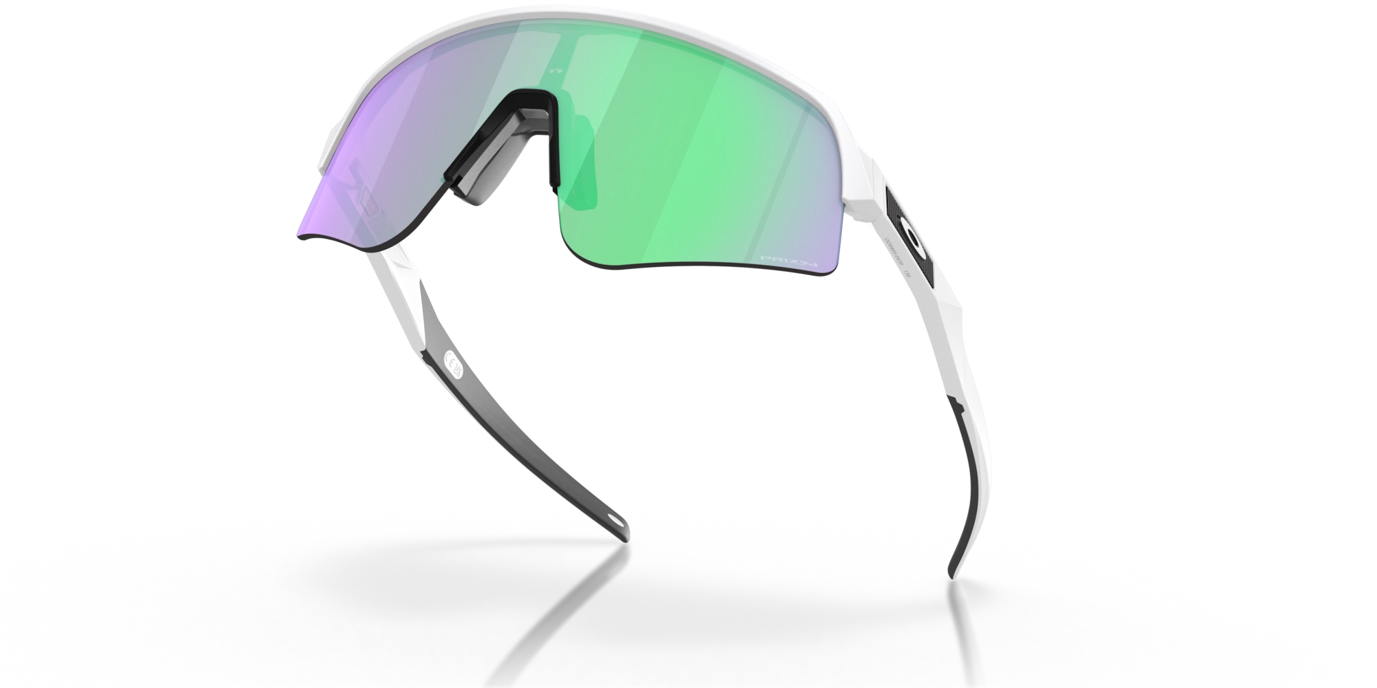 Oakley Sutro Lite Sweep Cycling Sunglasses Matte White Prizm Road Jade