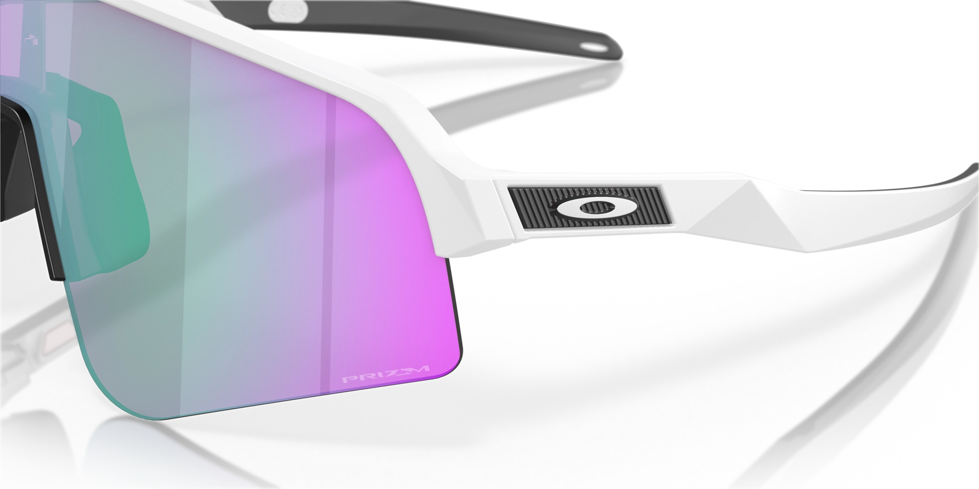 Oakley Sutro Lite Sweep Cycling Sunglasses Matte White Prizm Road Jade