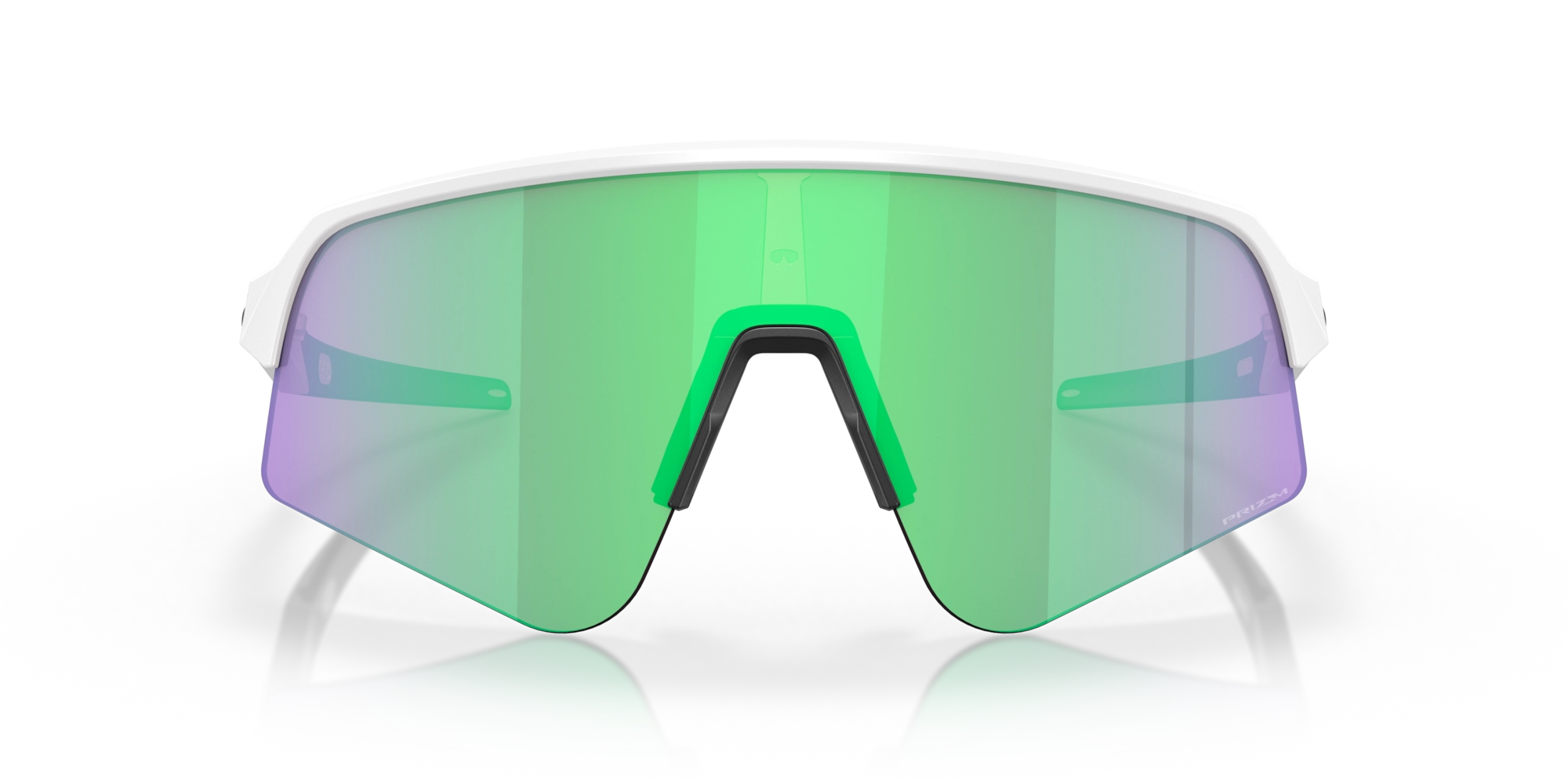 Oakley Sutro Lite Sweep Cycling Sunglasses Matte White Prizm Road Jade