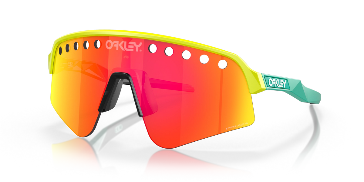 Oakley Sutro Lite Sweep Vented Tennis Ball Yellow Prizm Ruby Oakley Sutro Lite Sweep Vented Tennis Ball Yellow Prizm Ruby