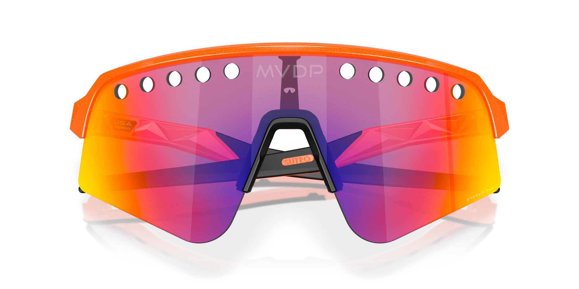 Oakley Sutro Lite Sweep MVDP Orange Sparkle Prizm Road 