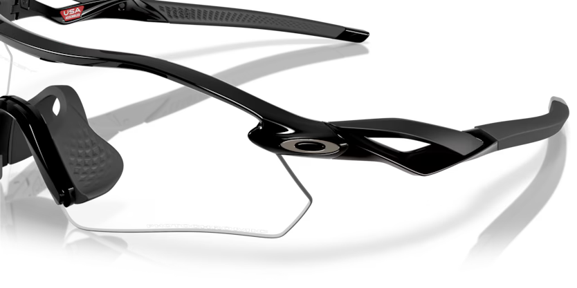 Oakley Radar Plate 949502 Polished Black Clear to Black Iridium Photochromic