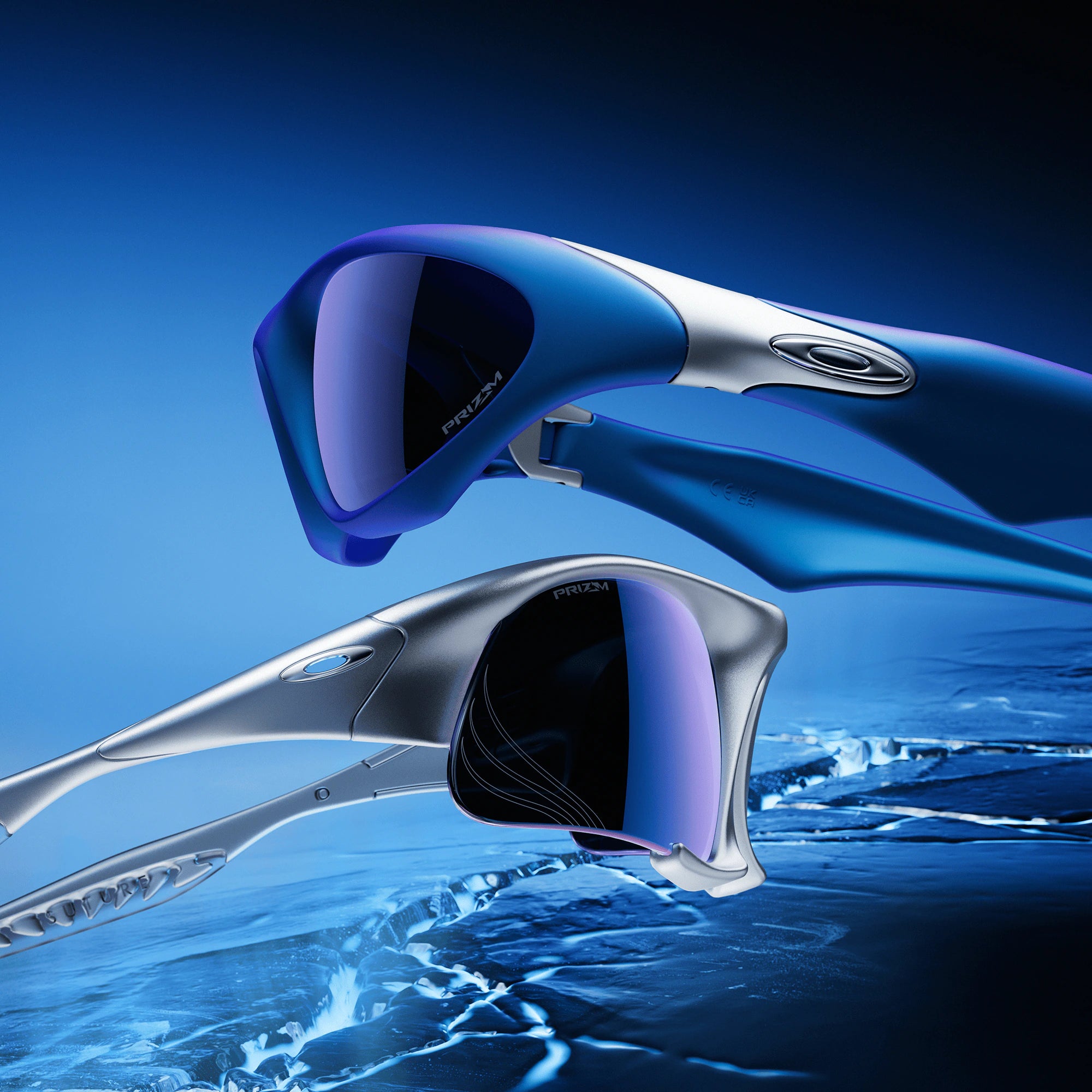 Oakley MUZM Scar & Suture Jacket 9526M Electric Blue 2K Prizm Sapphire Limited Edition Set