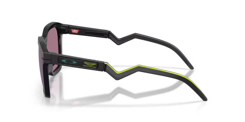 Oakley X Aston Martin Aramco F1 Team HSTN SQ 953313 Matte Black Ink Prizm Jade