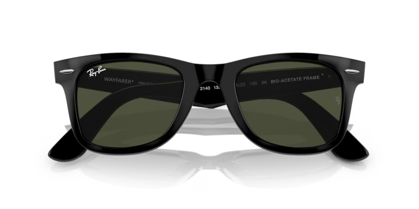Ray-Ban Original Wayfarer Bio-Based 0RB2140 1358/31 Black Green Güneş Gözlüğü