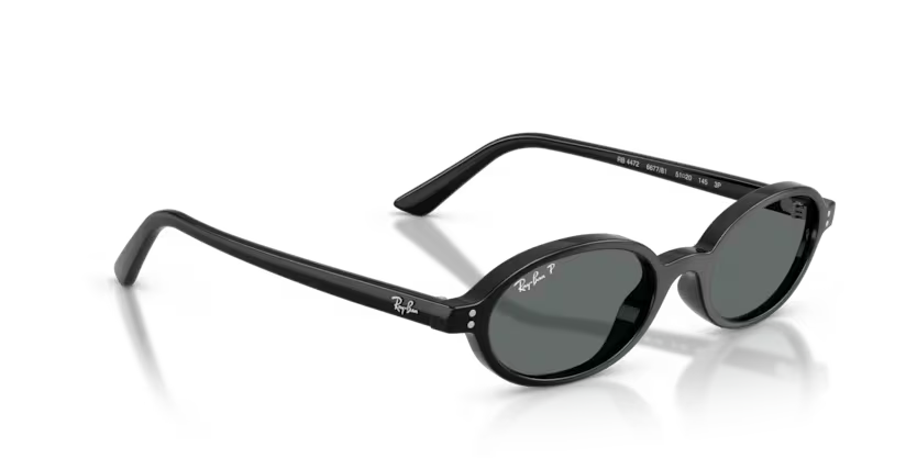 Ray-Ban 0RB4472 667781 48 Black Dark Grey Polarized Güneş Gözlüğü
