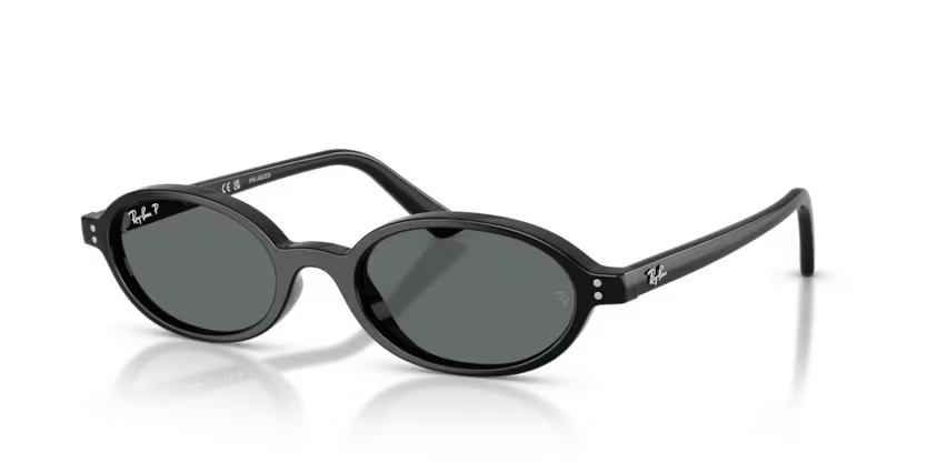 Ray-Ban 0RB4472 667781 48 Black Dark Grey Polarized Güneş Gözlüğü