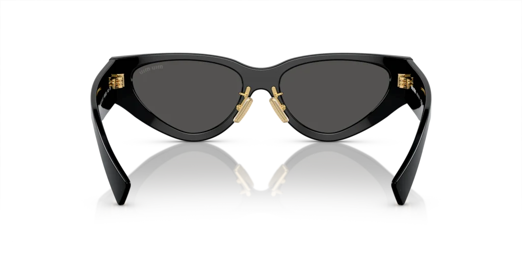 Miu Miu Glimpse Black Dark Gray Sunglasses 