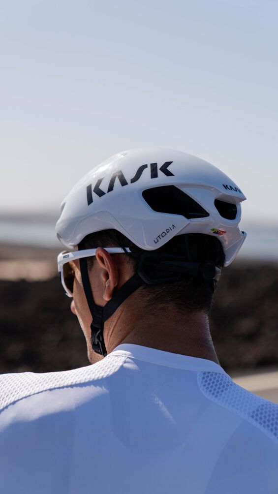 KASK Utopia Y Beyaz Yol Bisikleti Kaskı S Beden 50–56 cm