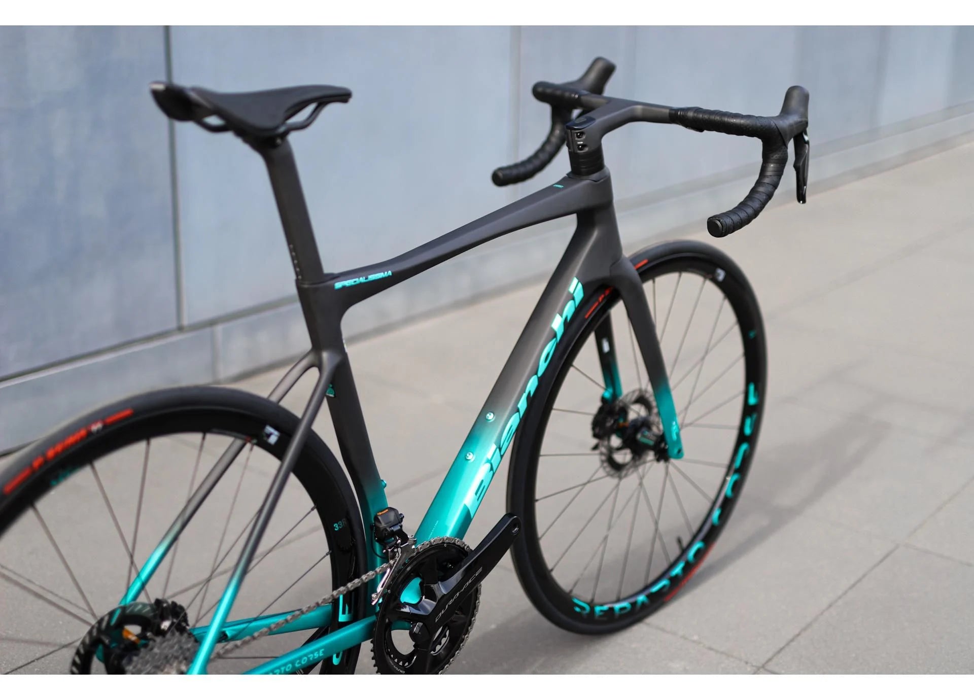 Bianchi Specialissima RC Dura Ace di2 12S HD W/Powermetre Karbon Yol Bisikleti Siyah - Celeste 53CM