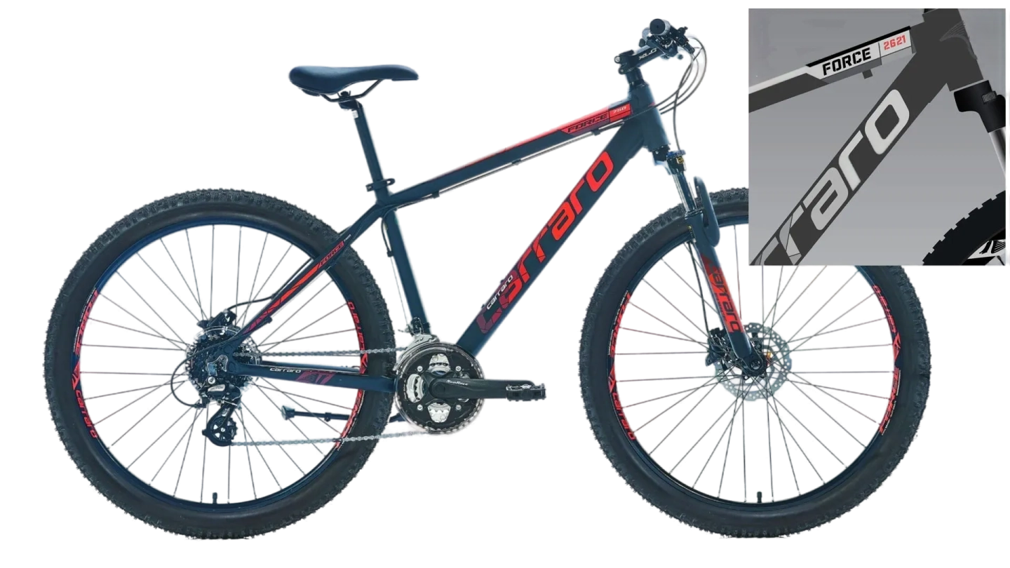 CARRARO Force 750 27,5'' 24V HD Dağ Bisikleti MTB Mat Antrasit 48CM